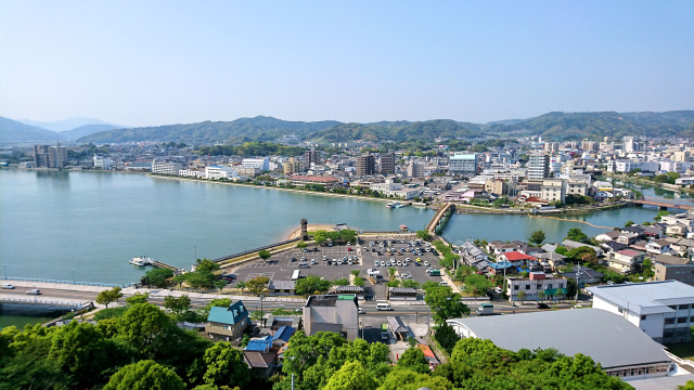 唐津市の街並み