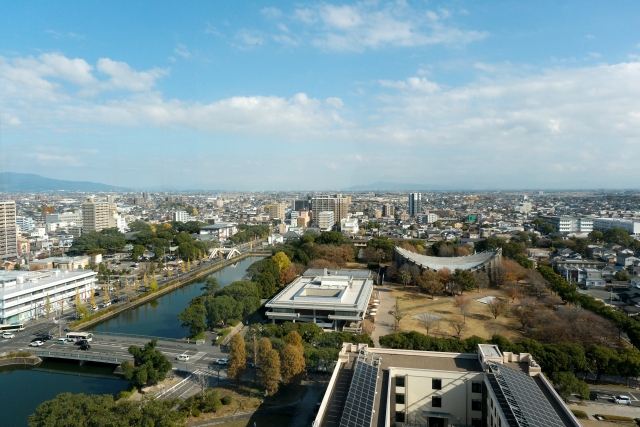 佐賀市の街並み